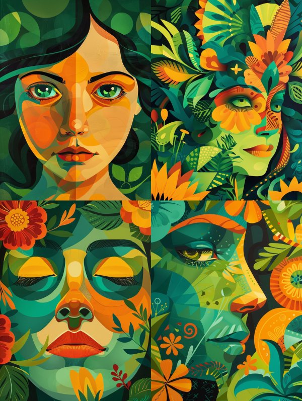 Botanical Portraits in Vivid Color