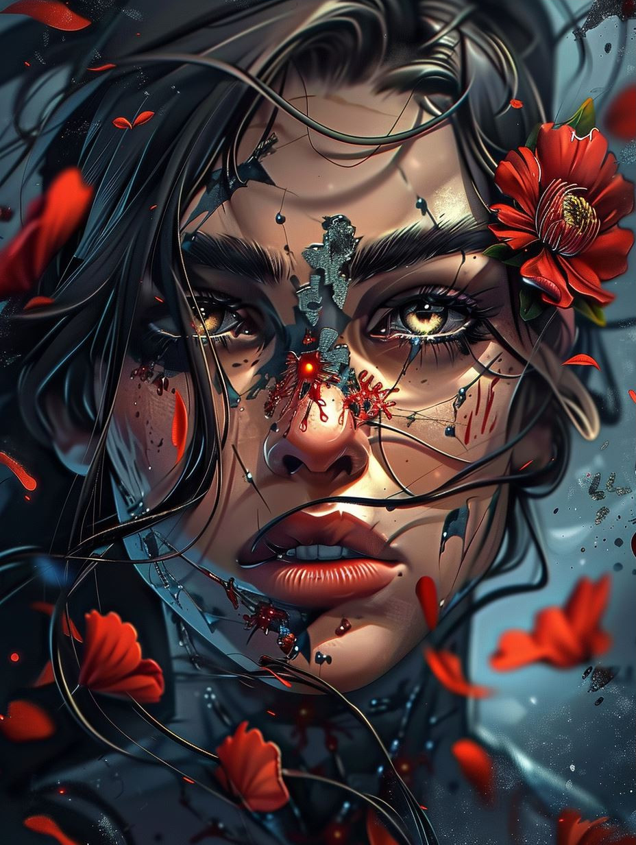 Crimson Gaze Dark Fantasy Portraits - Image 3