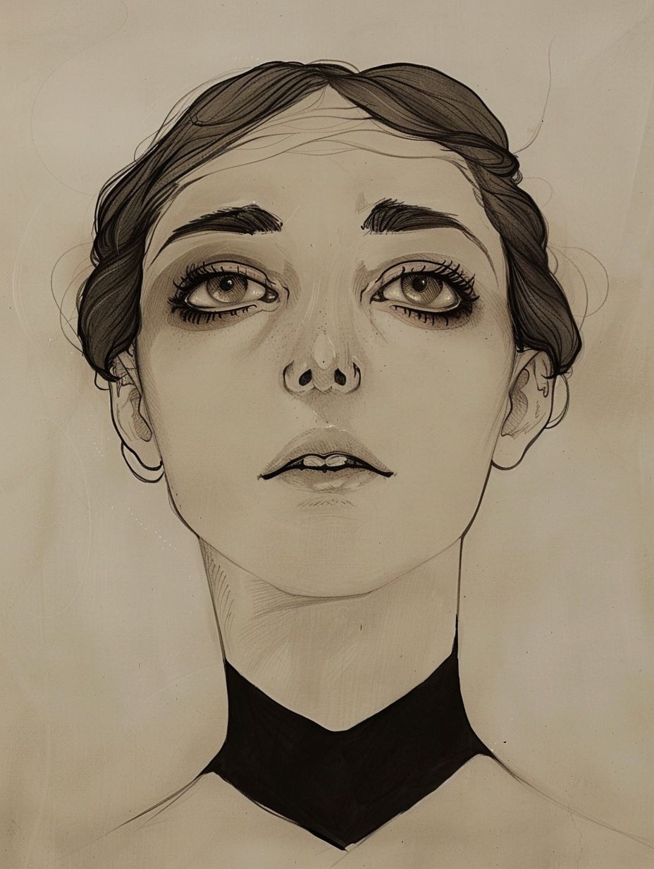 Noir Elegance Sketch - Image 4