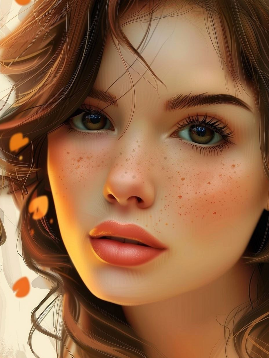 Golden Gaze Hyper-Realistic Portrait - Image 2