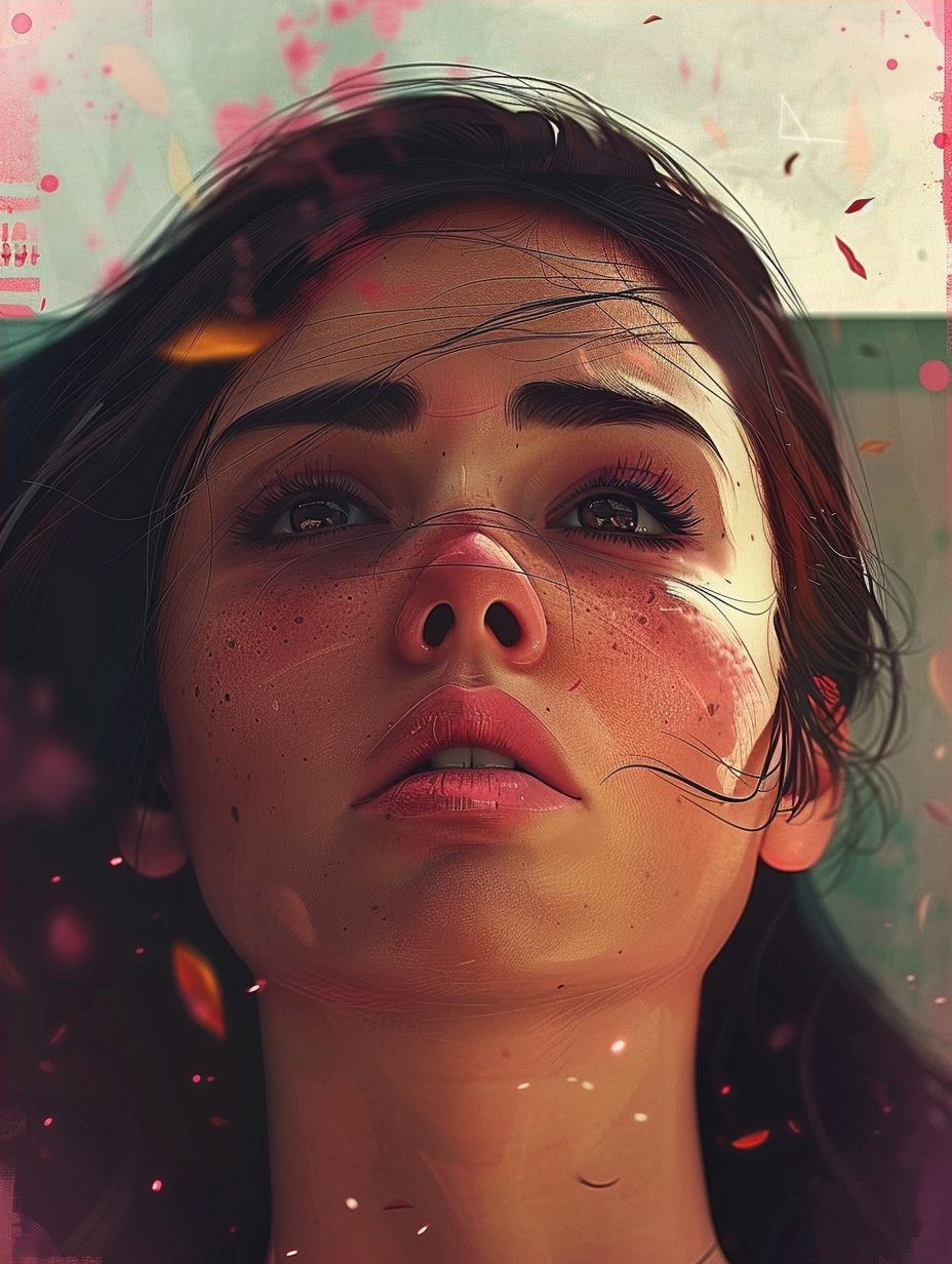Neon Sunset Gaze - Image 4