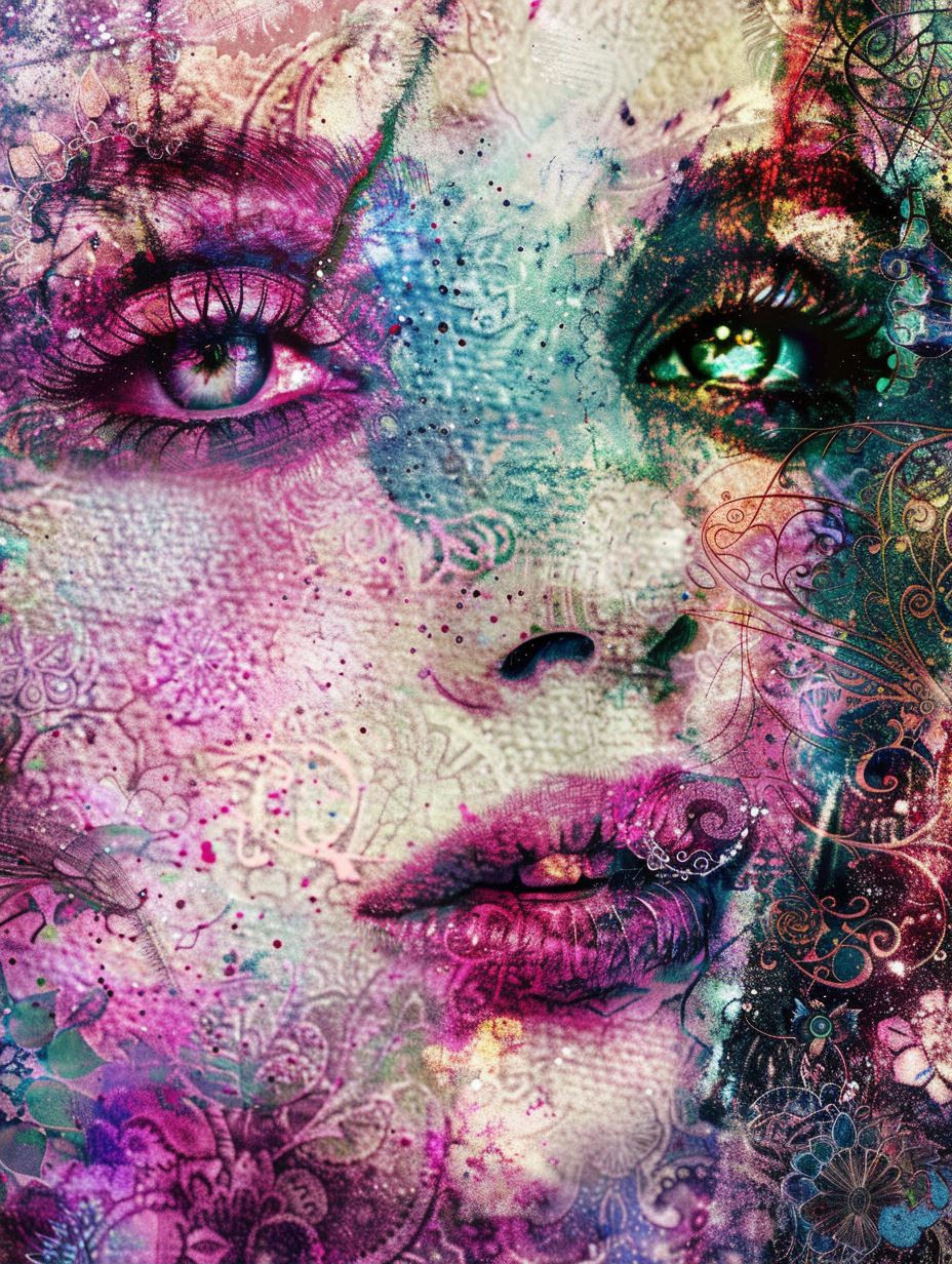 Ethereal Prism Portrait Collage - Image 2