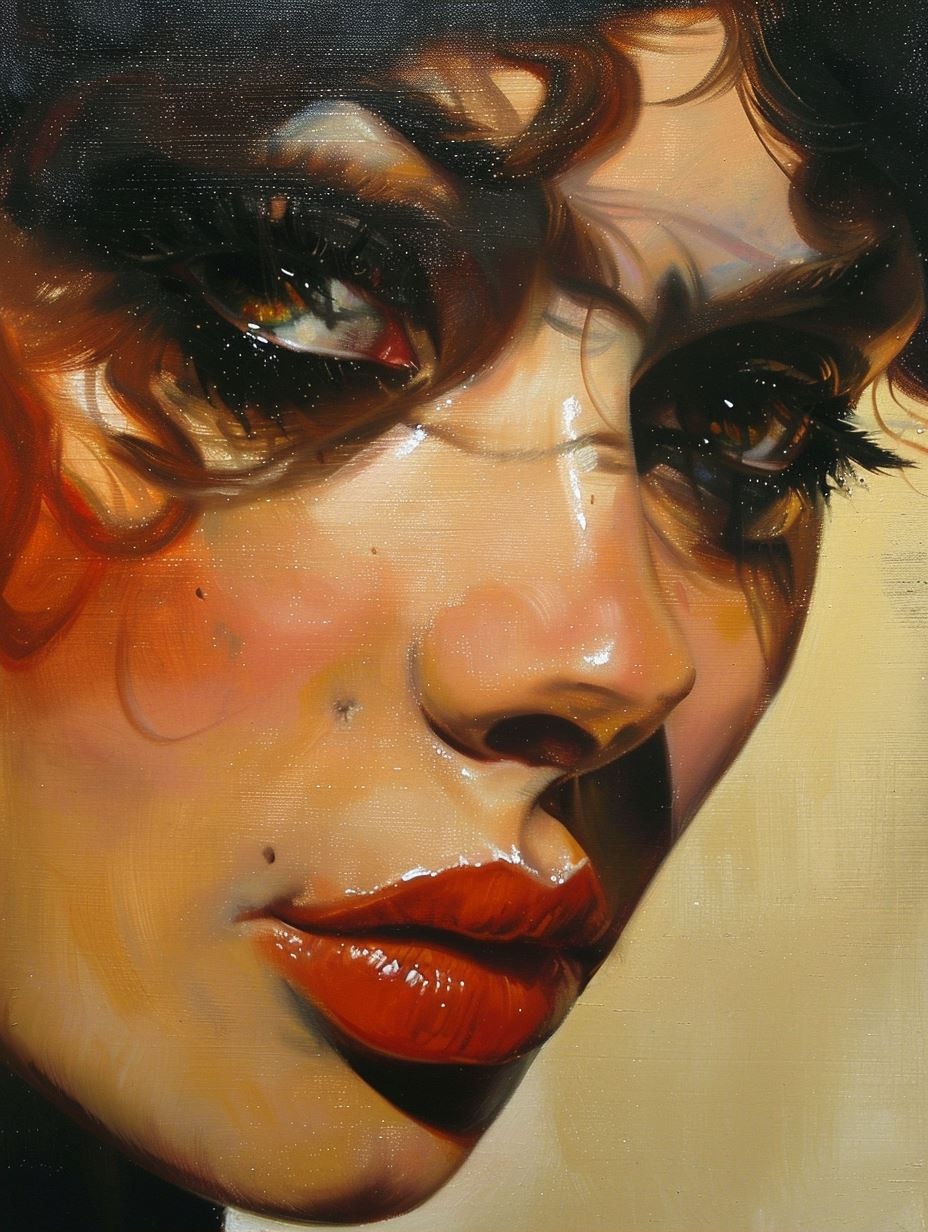 Gilded Shadows Portrait Study - Image 2