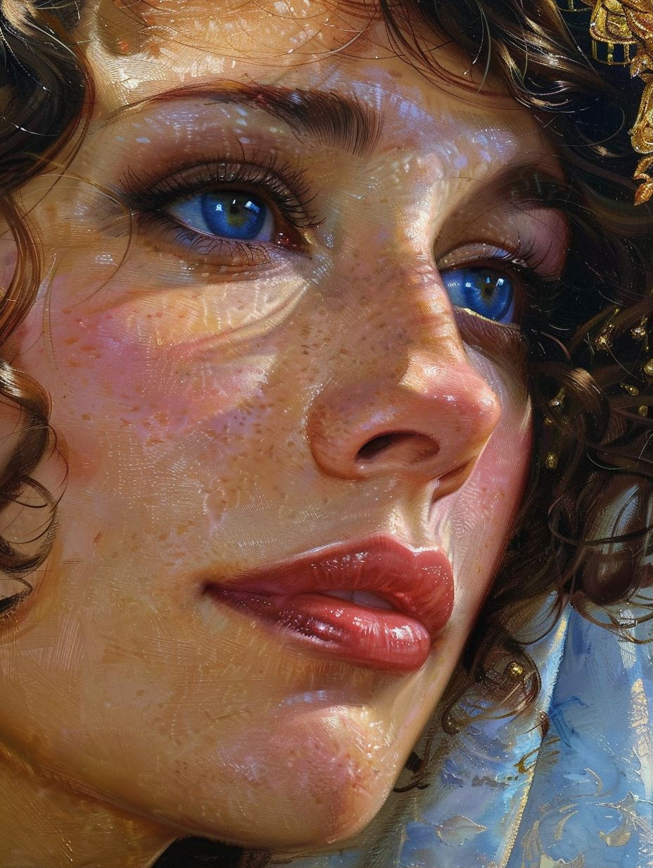 Ethereal Gaze: A Study in Light - Image 1