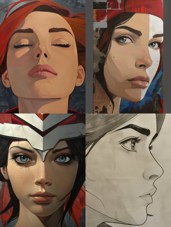 Digital Portraits of Strong Women