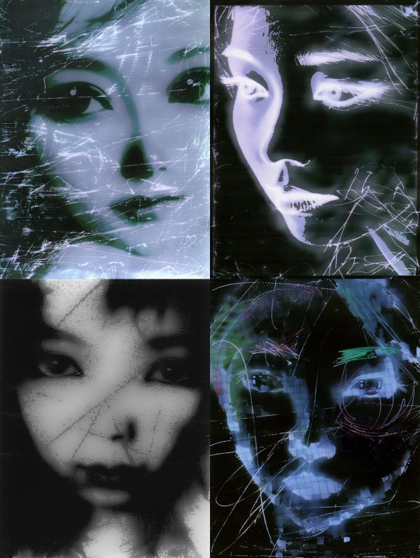 Abstract Glitch Portraits of Ethereal Faces