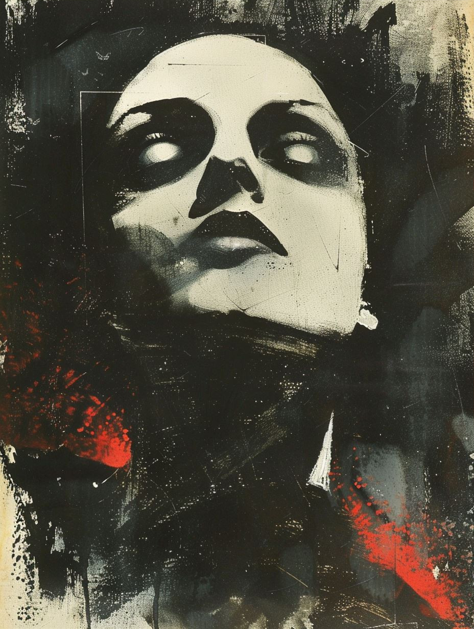 Dark Ethereal Ink Portrait - Image 3