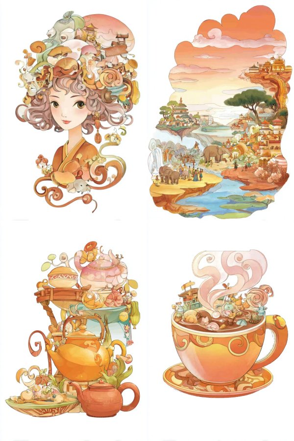 Whimsical Worlds of Tea and Imagination