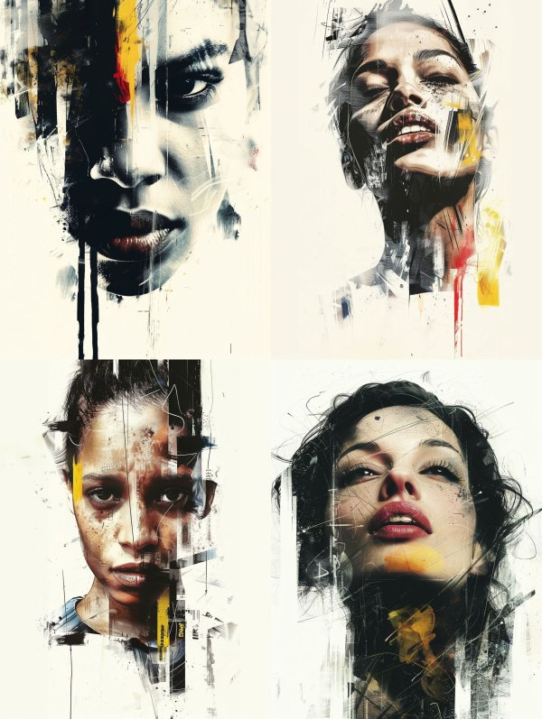 Fragmented Souls: Abstract Portraiture