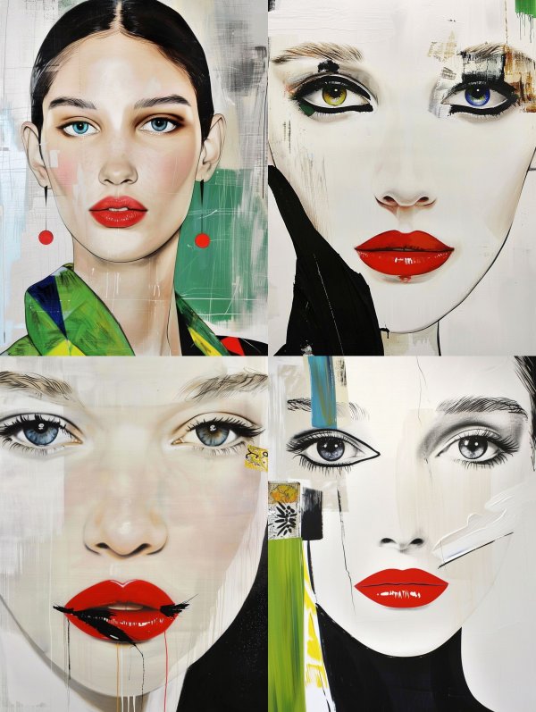 Fragmented Beauty: Modern Female Portraits