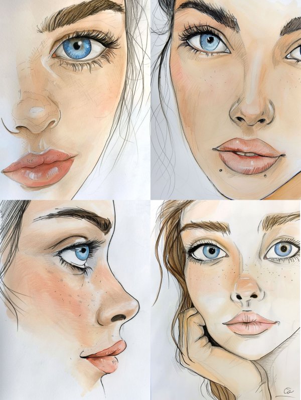 Azure Gaze: A Study of Blue Eyes