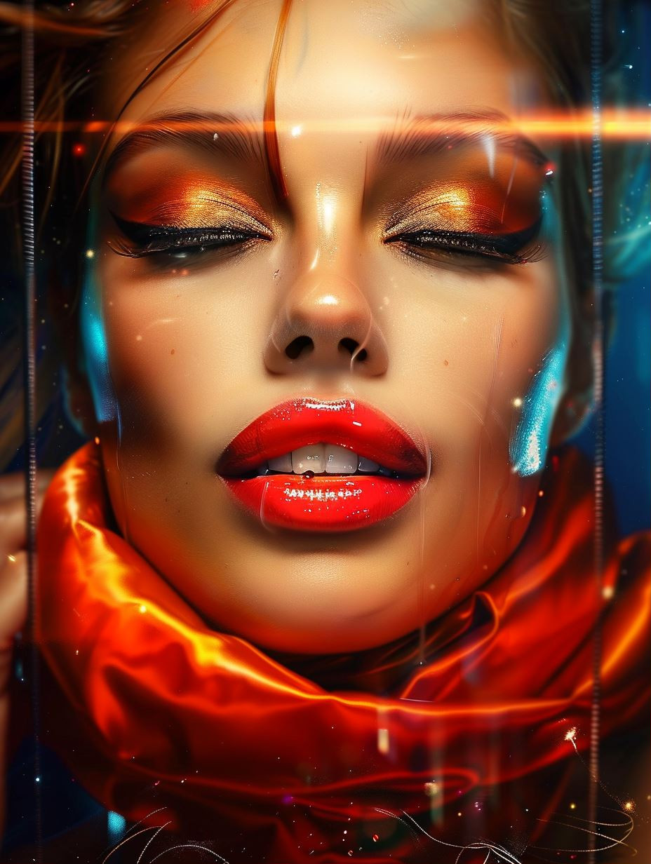 Neon Prism Ethereal Portraits - Image 1