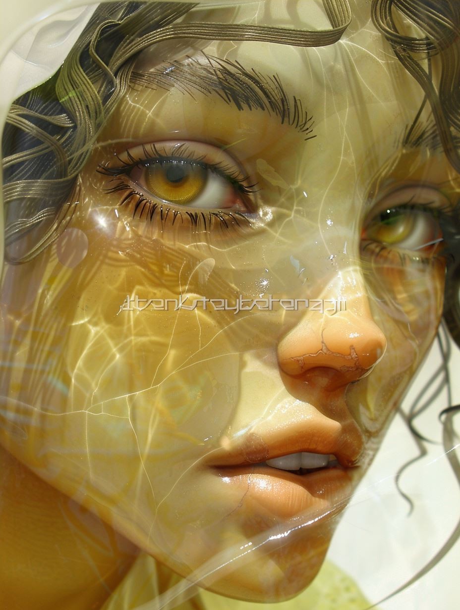 Liquid Gold Ethereal Portrait - Image 4