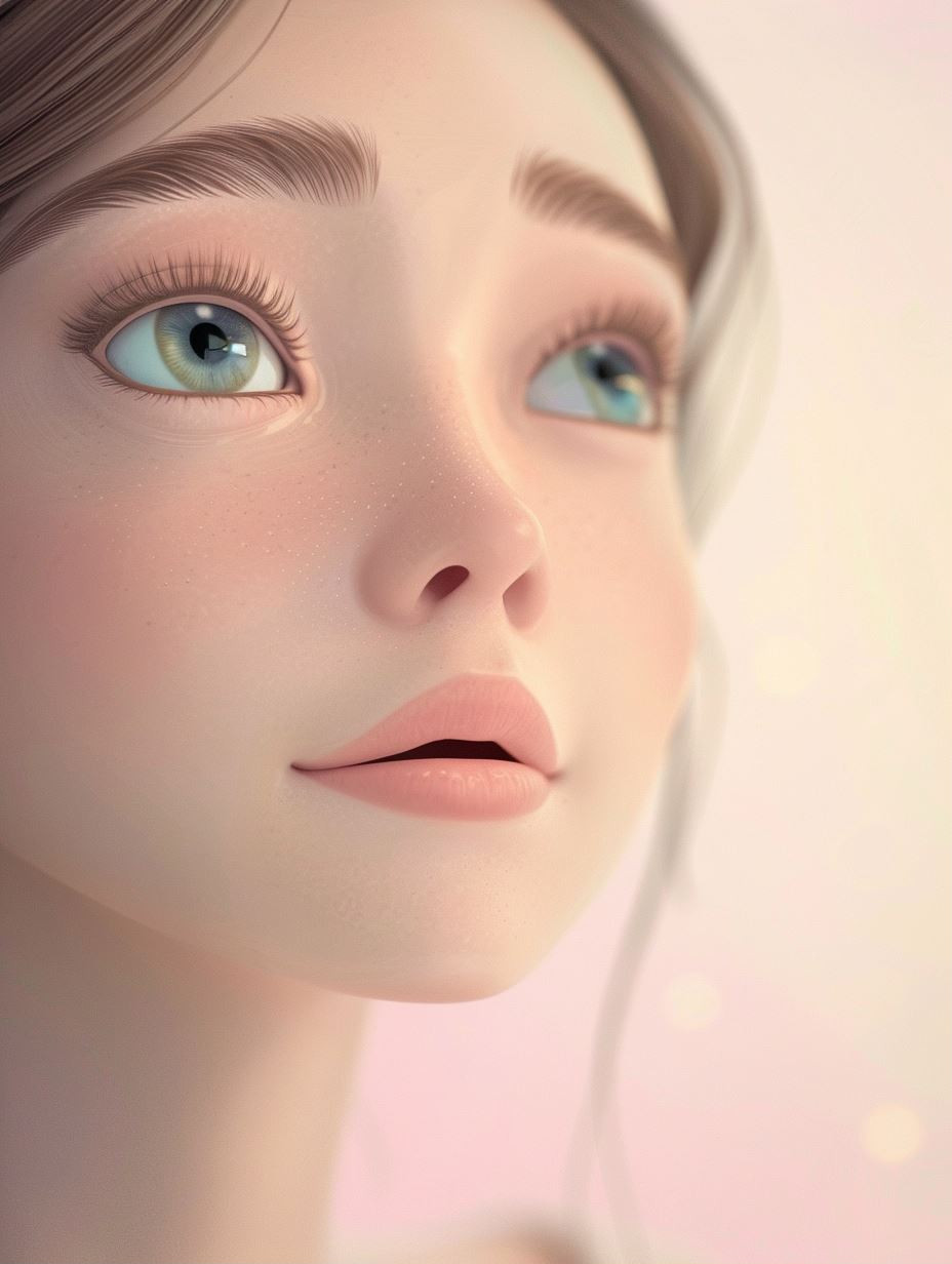 Ethereal Dreamy Digital Portraiture - Image 1