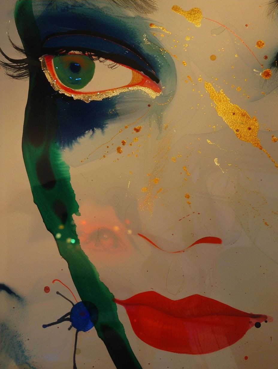 Prismatic Soul Abstract Portrait - Image 4