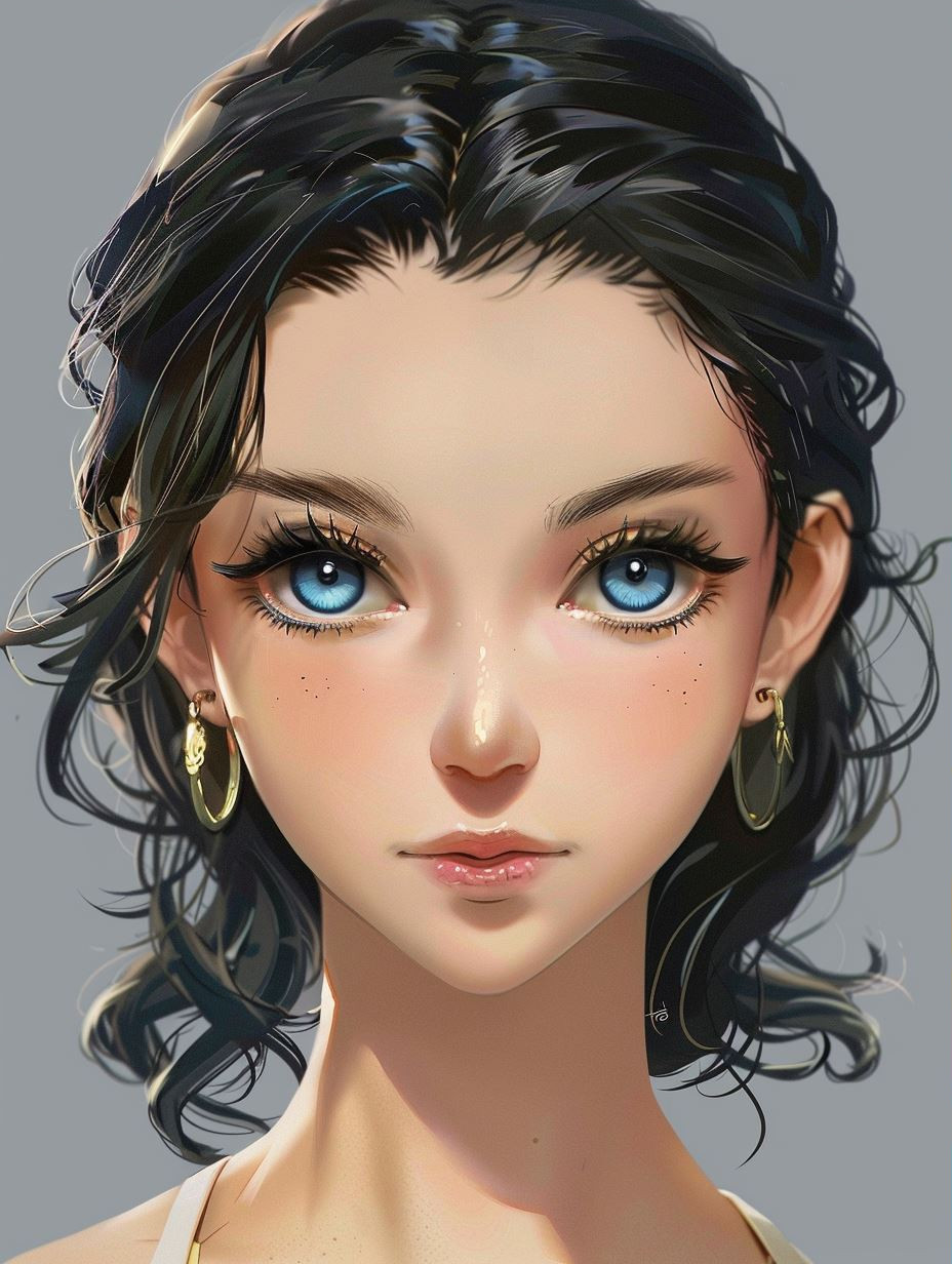 Ethereal Gaze of Glassy Eyes - Image 3