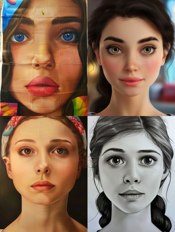Diverse Female Portraiture Study