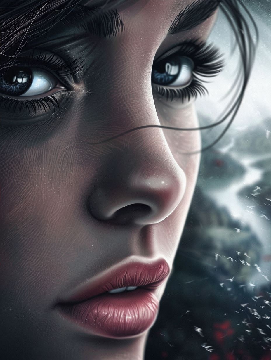 Ethereal Gaze: A Study in Digital Beauty - Image 4