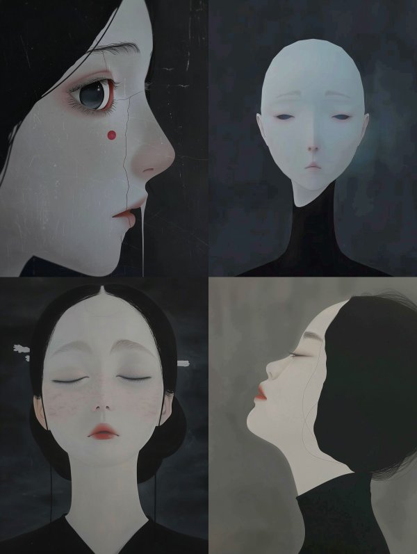 Ethereal Melancholy in Pale Tones