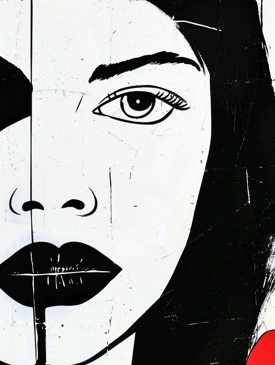 Faces of Contrast Modern Pop Art - Image 3