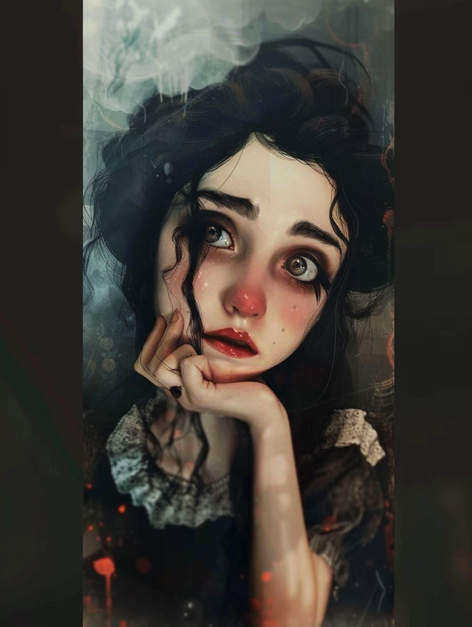 Melancholic Ethereal Portrait Studies - Image 4