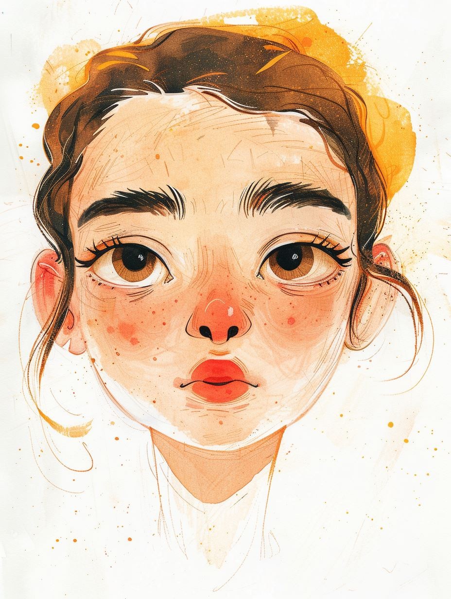 Ethereal Gaze Digital Portrait - Image 3