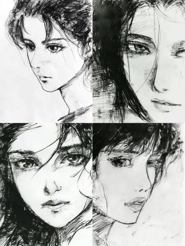 Ethereal Ink: Four Faces of Emotion