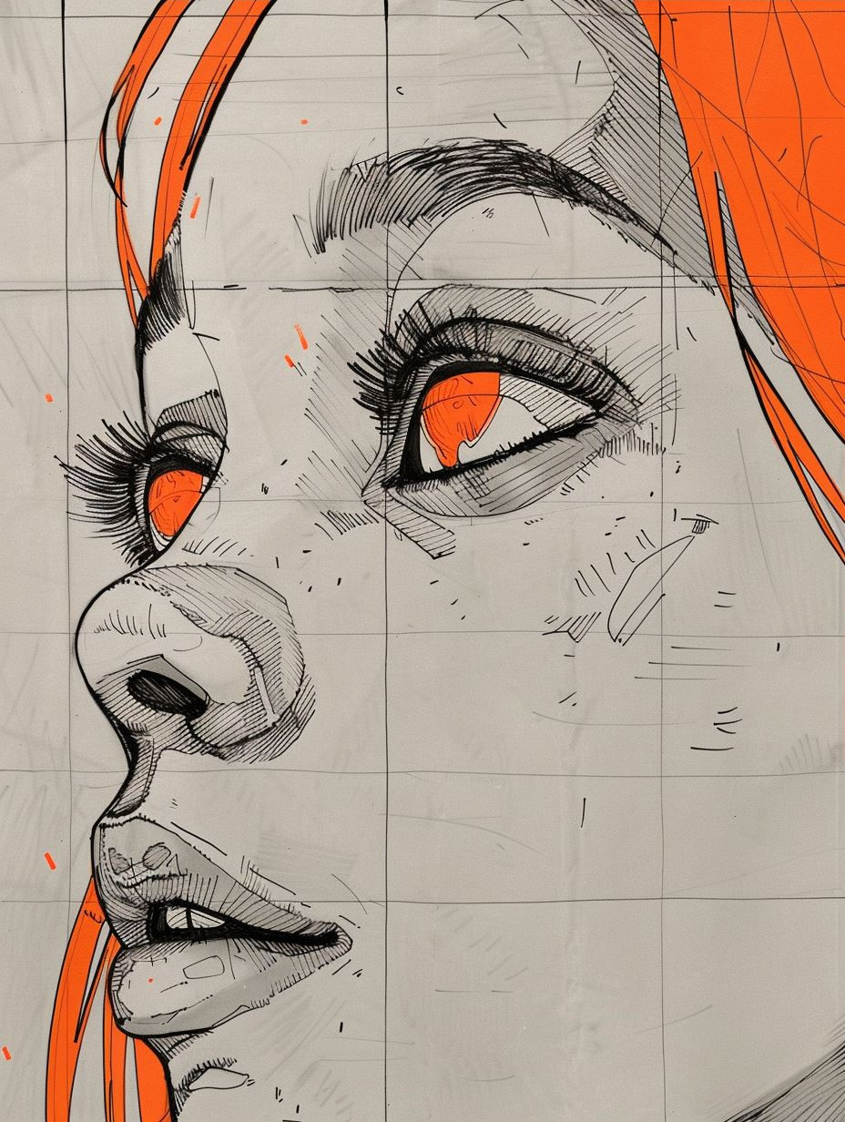 Digital Soul: A Study in Orange - Image 3