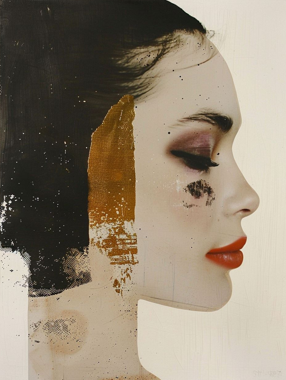 Fragmented Portraits in Gold - Image 4