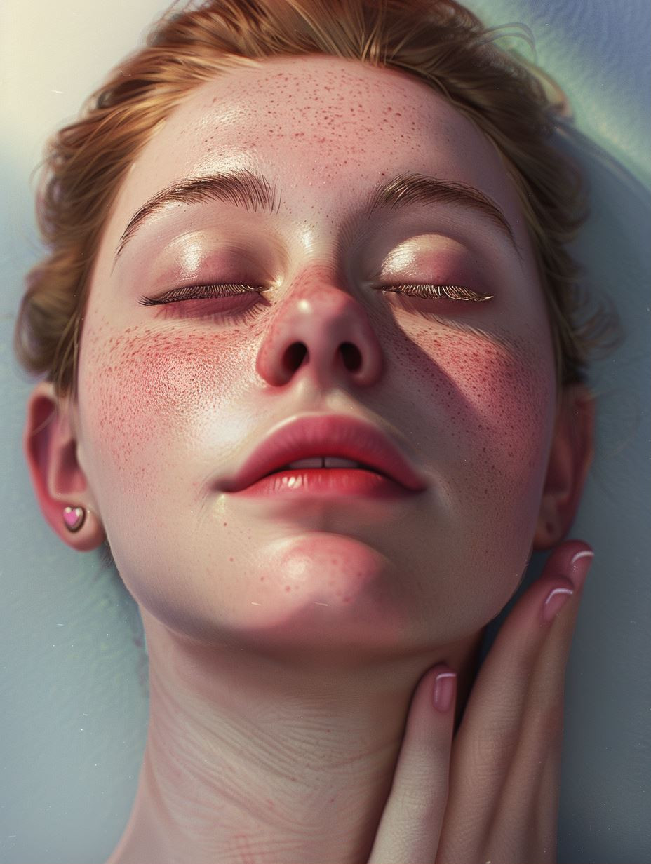 Serene Glow and Sun-Kissed Freckles - Image 1