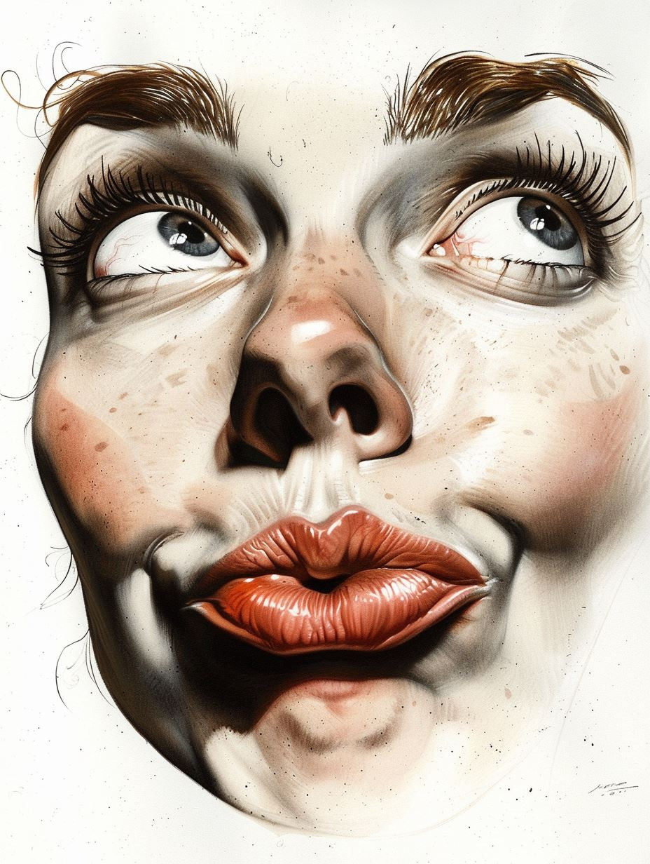 Dramatic Charcoal Portrait Studies - Image 3