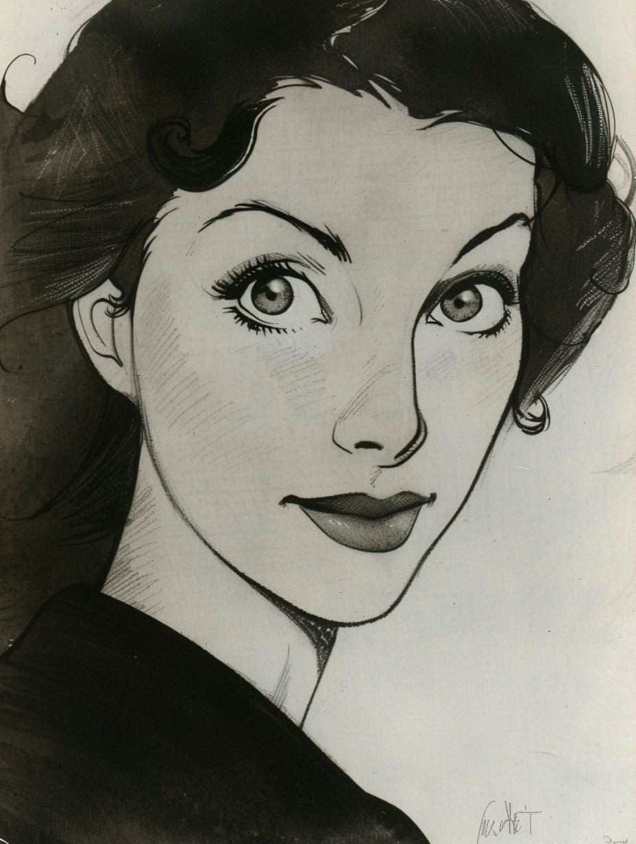 Noir Ink Portrait Studies - Image 1