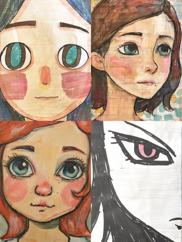 Whimsical Hand-Drawn Character Studies