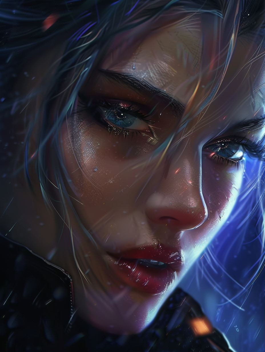 Ethereal Gaze: Four Digital Portraits - Image 1