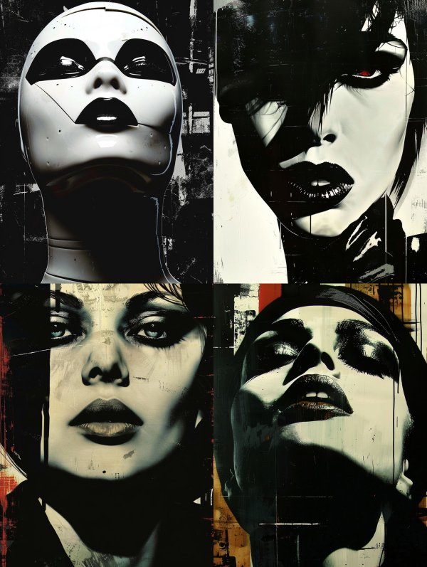 Dark Avant Garde Noir Portraits