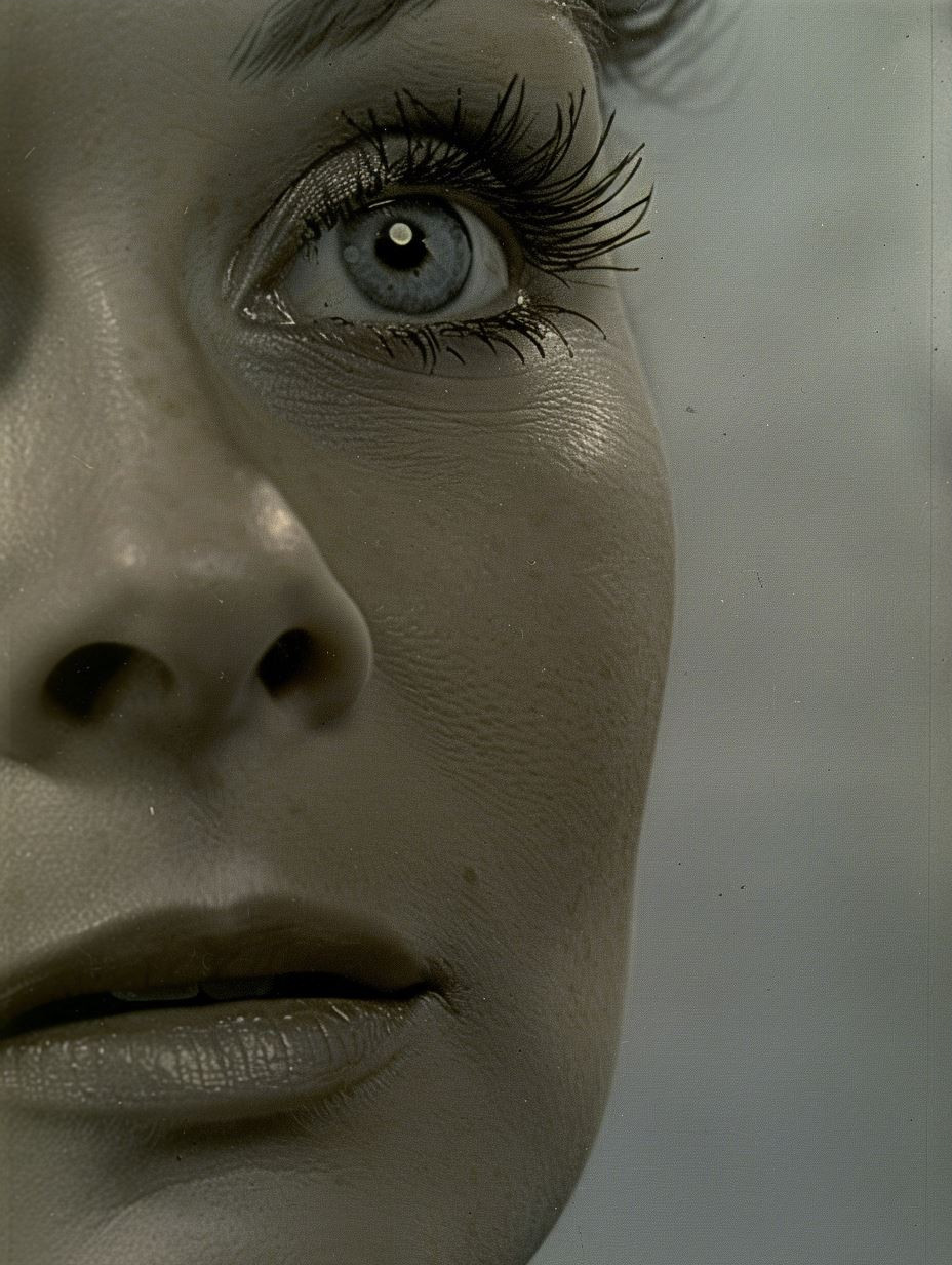 Ethereal Gaze in Monochrome - Image 3
