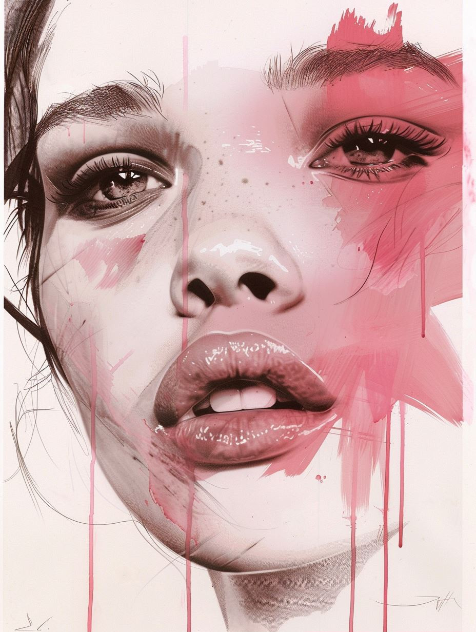 Neon Pink Ethereal Portrait - Image 2