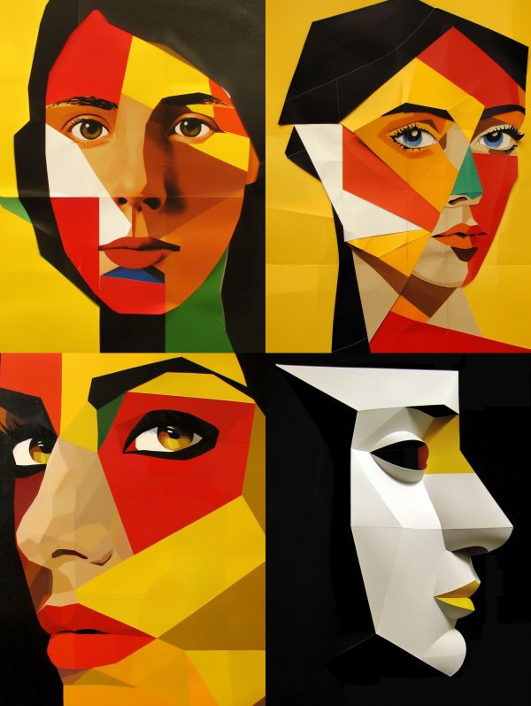 Geometric Prism Portraits