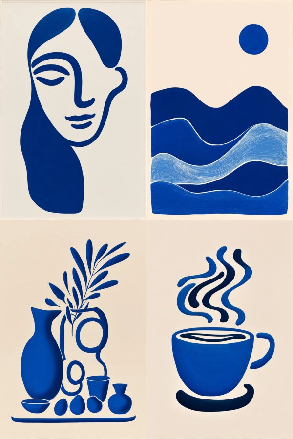 Azure Dreams in Four Panels