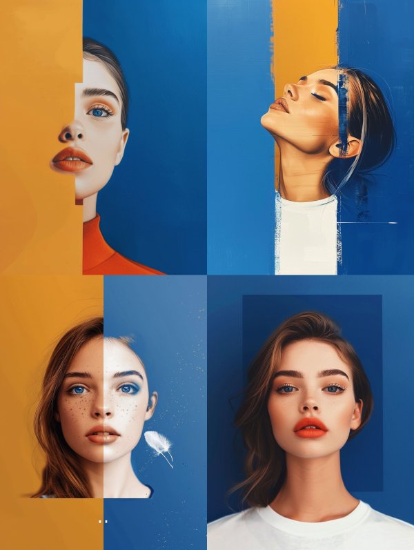 Dual Tones of Modern Beauty