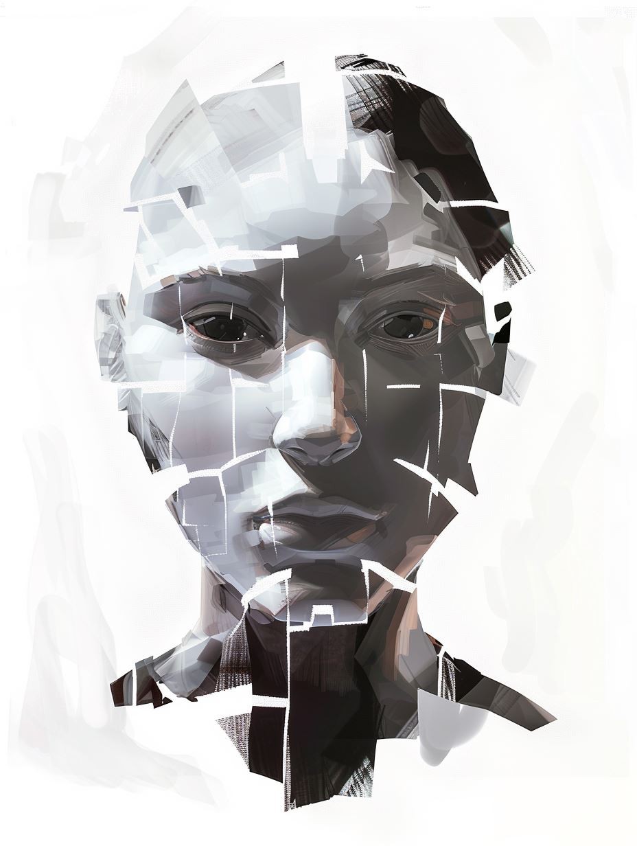 Fragmented Digital Portrait Study - Image 4