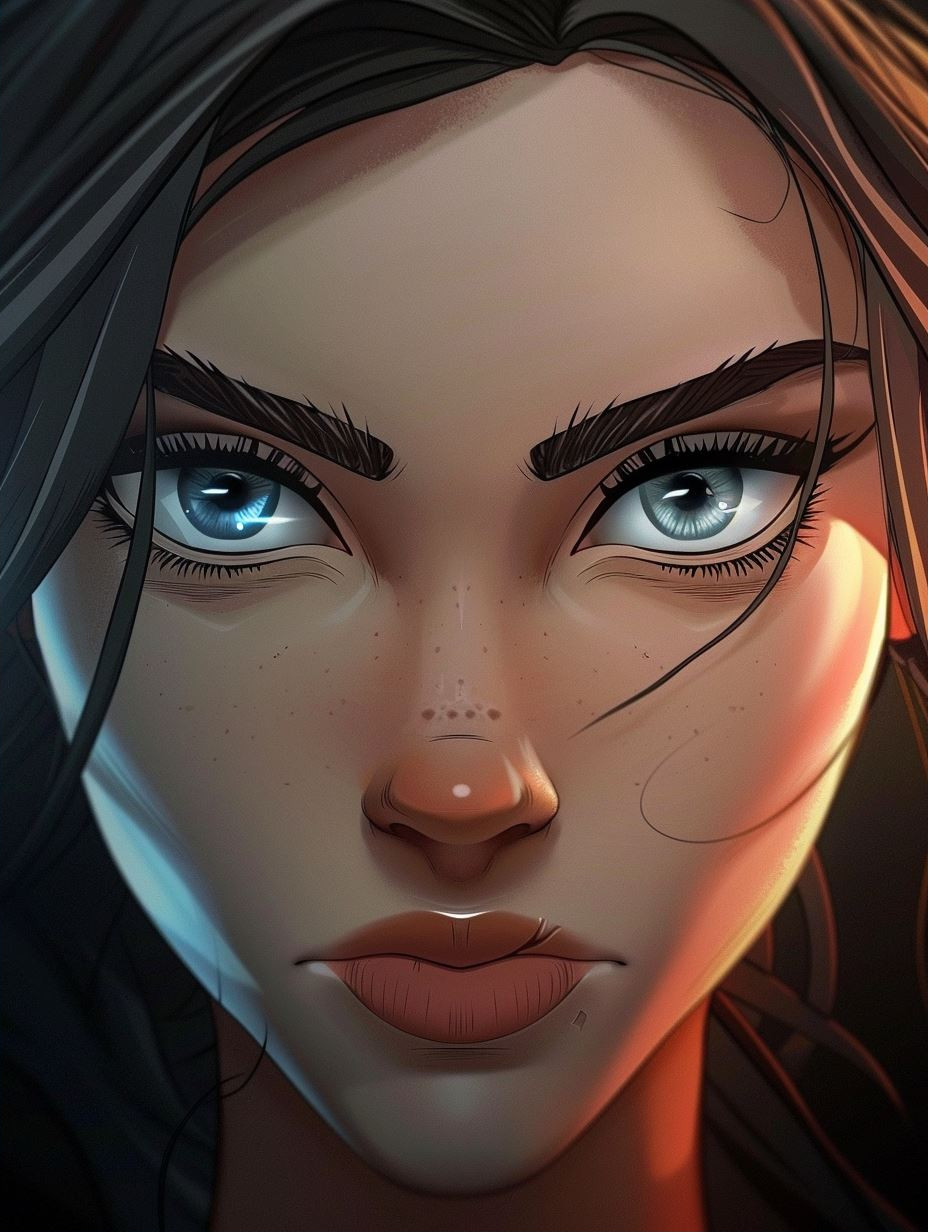 Faces of Contrast: Digital Art Portraits - Image 2