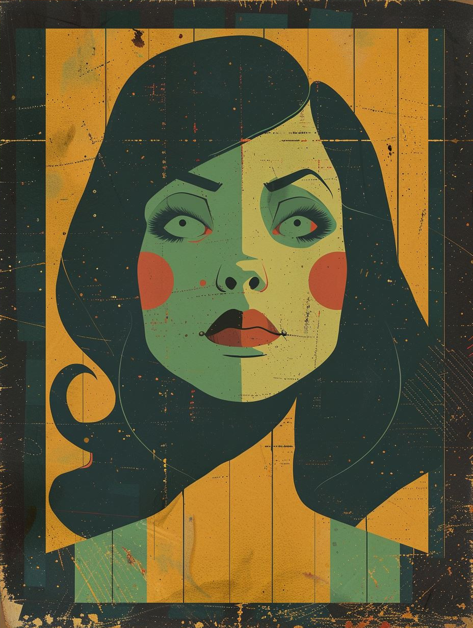 Geometric Portraits in Bold Color - Image 4