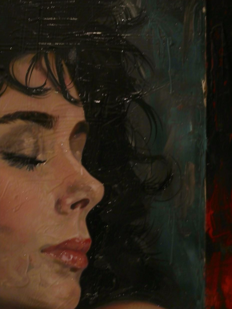 Contrast of Ink and Oil Portraits - Image 4