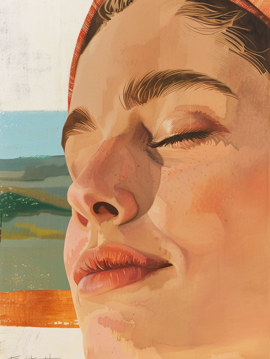 Sun Drenched Serene Portrait