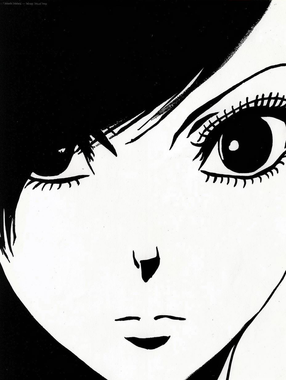 Noir Manga Ink Portrait - Image 3