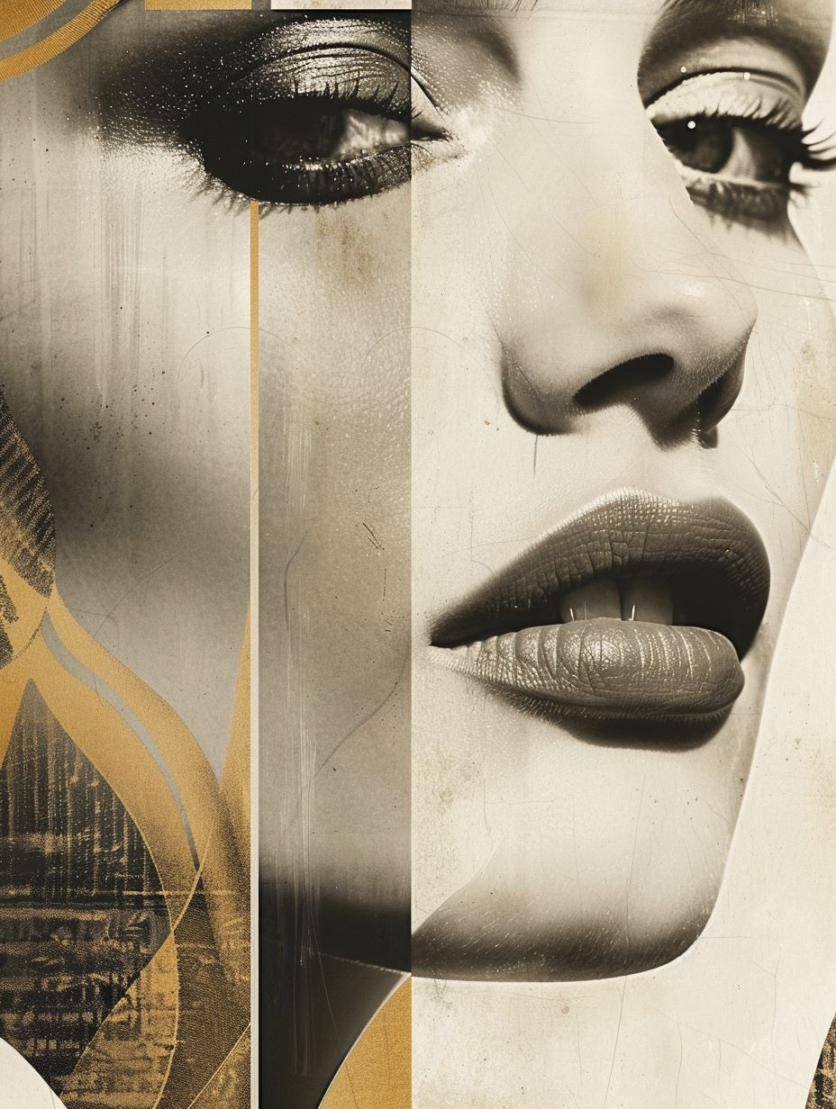Golden Fragments of Feminine Beauty - Image 1