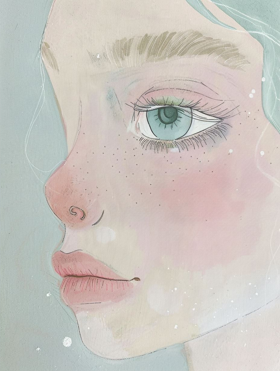 Ethereal Gaze: A Study in Softness - Image 2