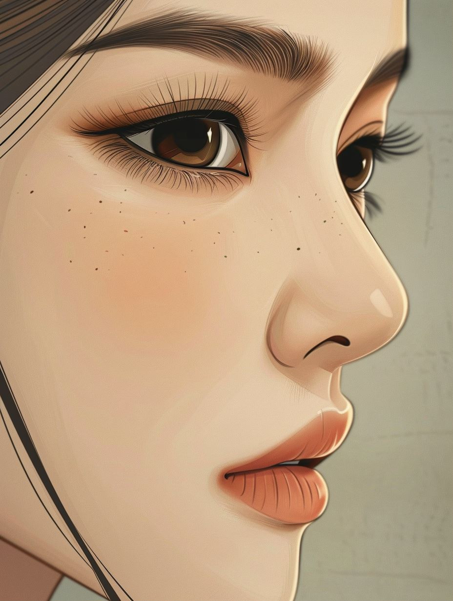 Ethereal Profiles in Digital Art - Image 1
