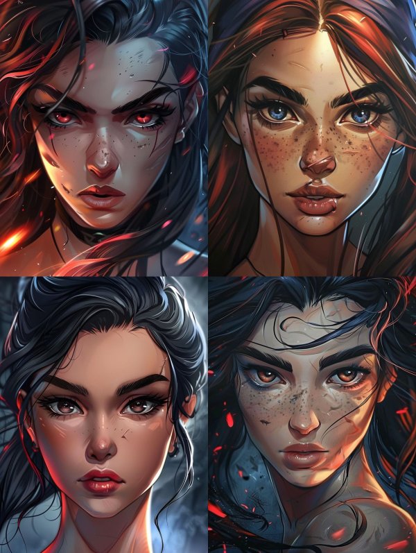 Faces of Fire and Shadow